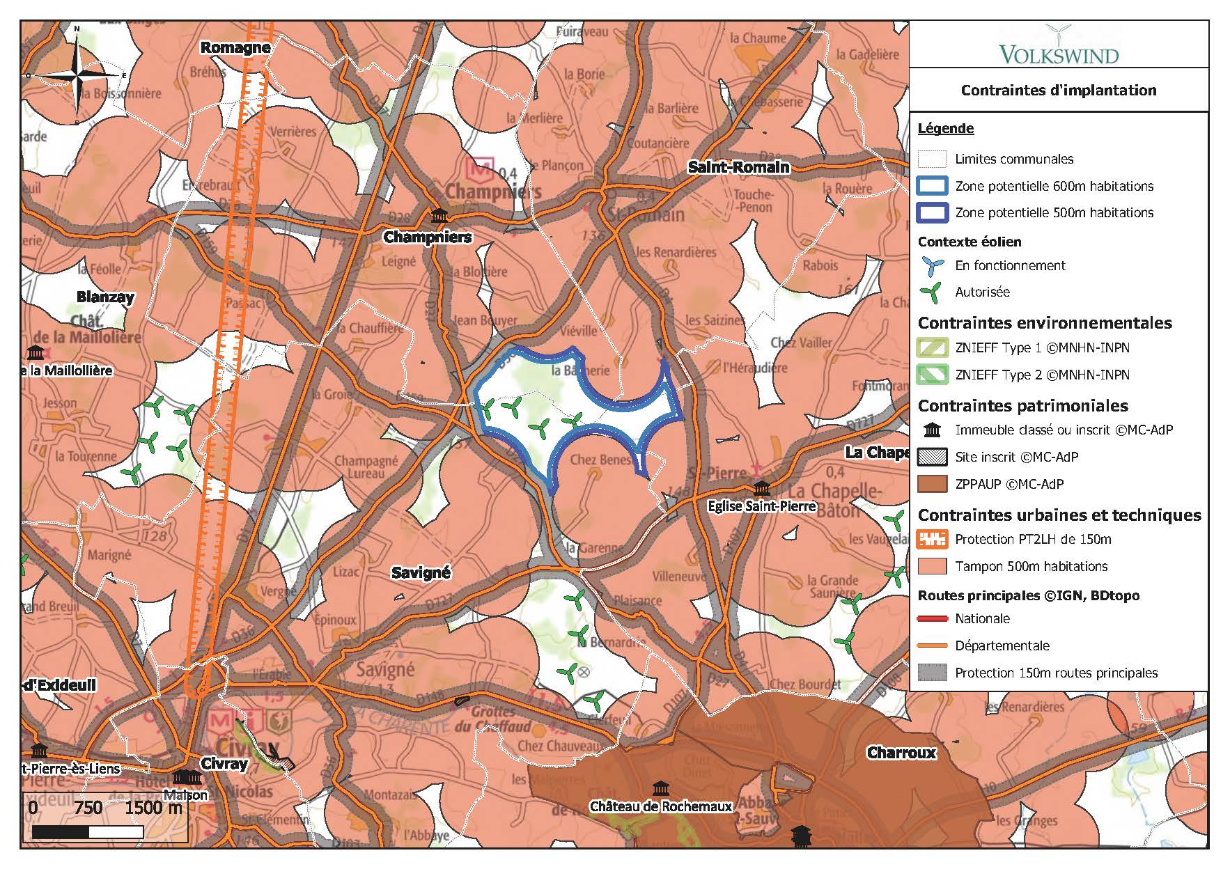 carte des contraintes